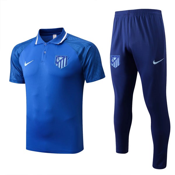 Polo Atletico Madrid Conjunto Completo 2022-2023 Azul